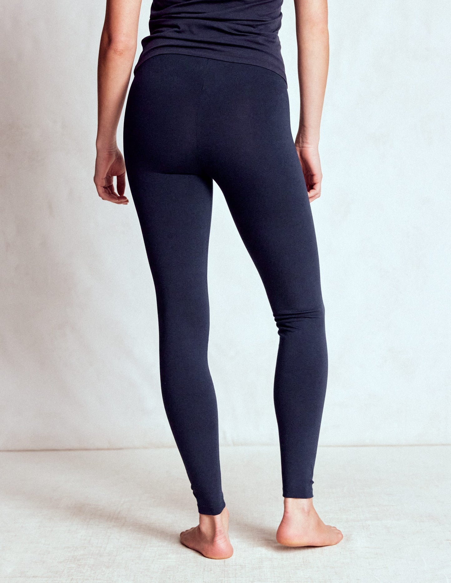 Boden High Rise Jersey Leggings - Navy