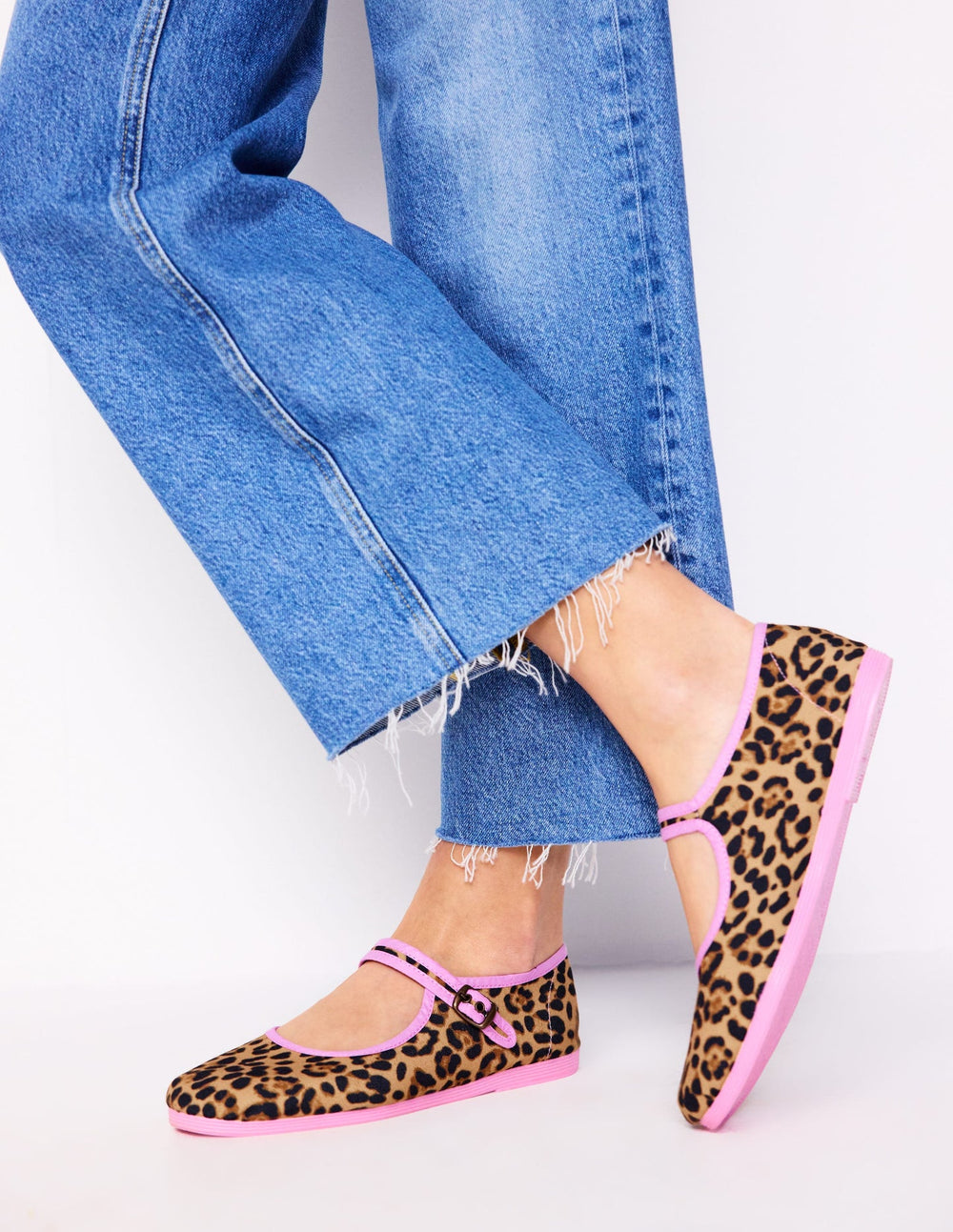 Boden Flexi Mary Jane - Leopard