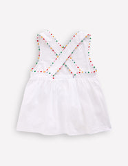 Boden Cross - back Pom Top - White