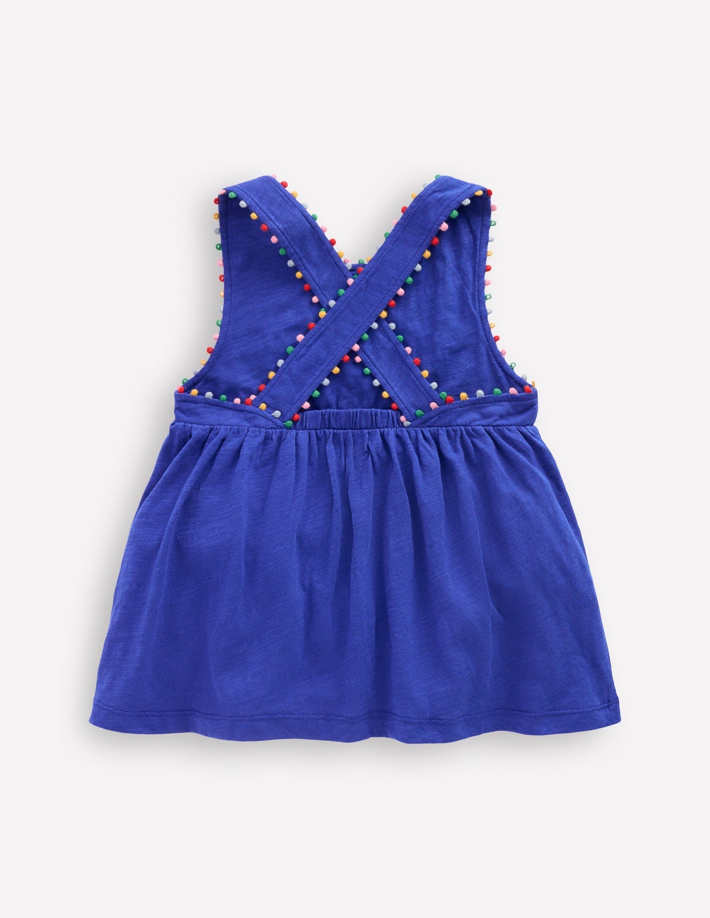 Boden Cross - back Pom Top - Bright Blue