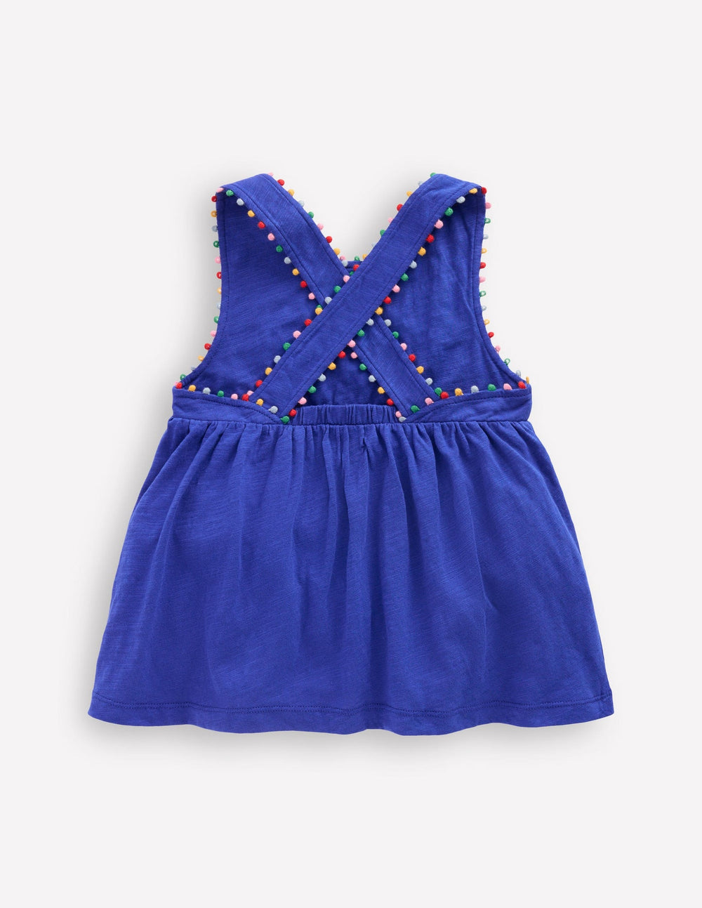 Boden Cross - back Pom Top - Bright Blue