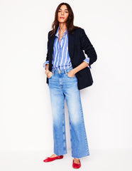 Boden Stamford Linen Blazer - Navyy