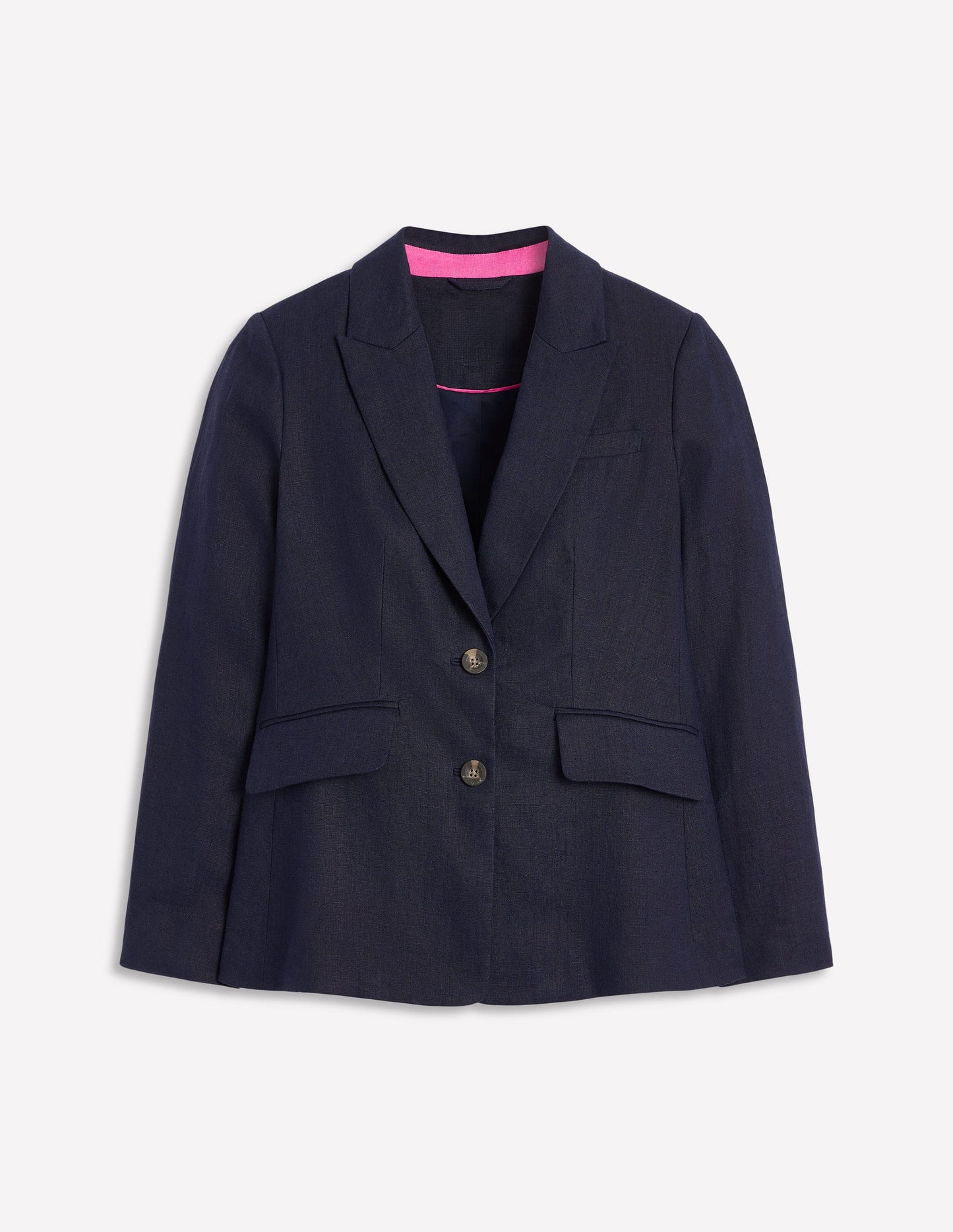 Boden Stamford Linen Blazer - Navyy
