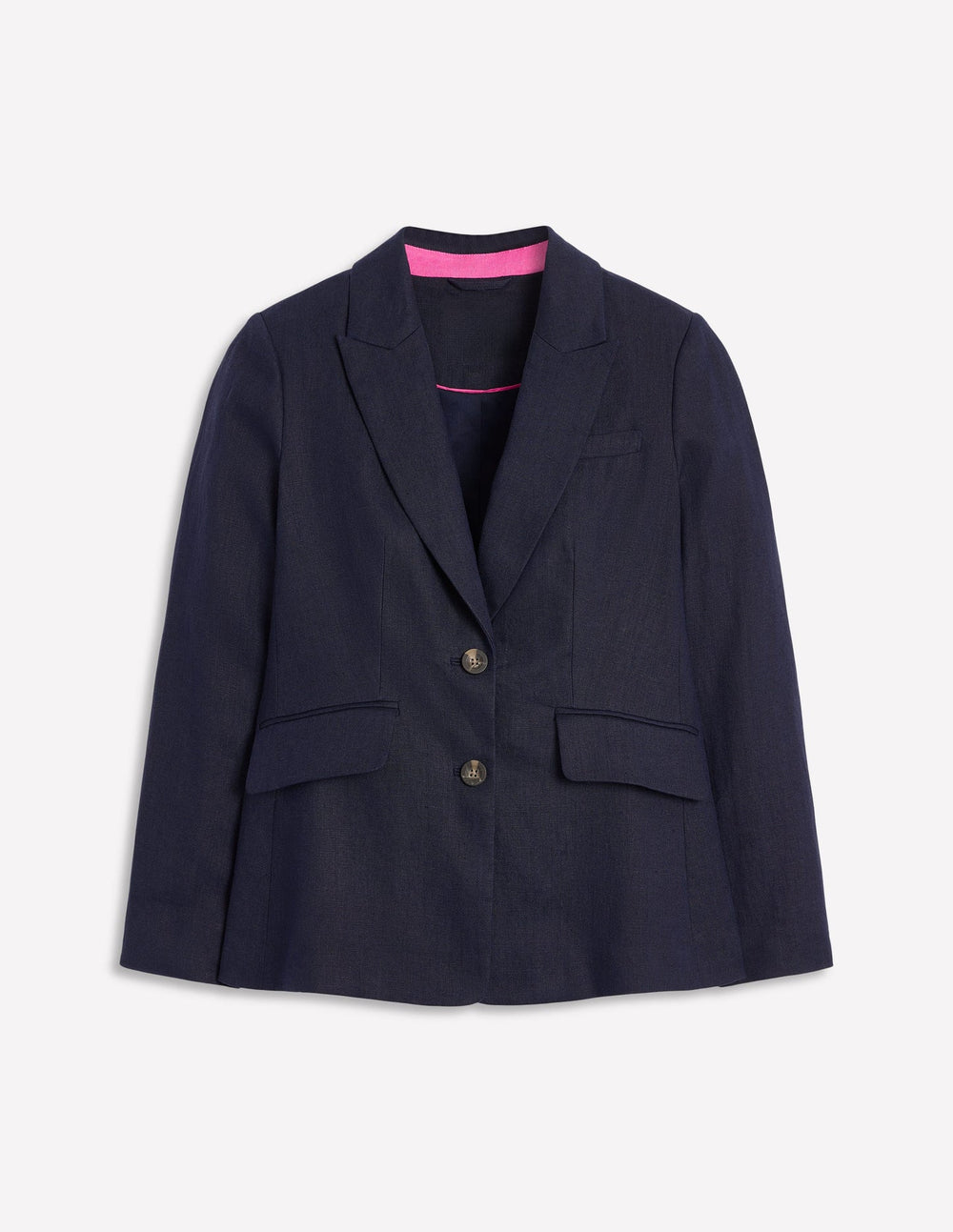 Boden Stamford Linen Blazer - Navyy