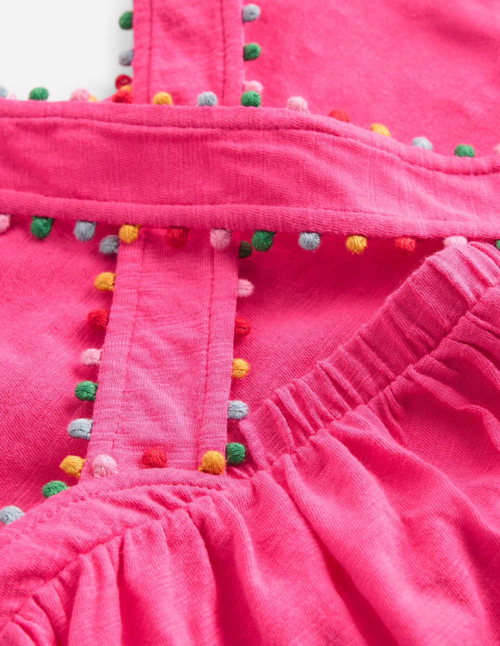 Boden Cross - back Pom Top - Flamingo Pink