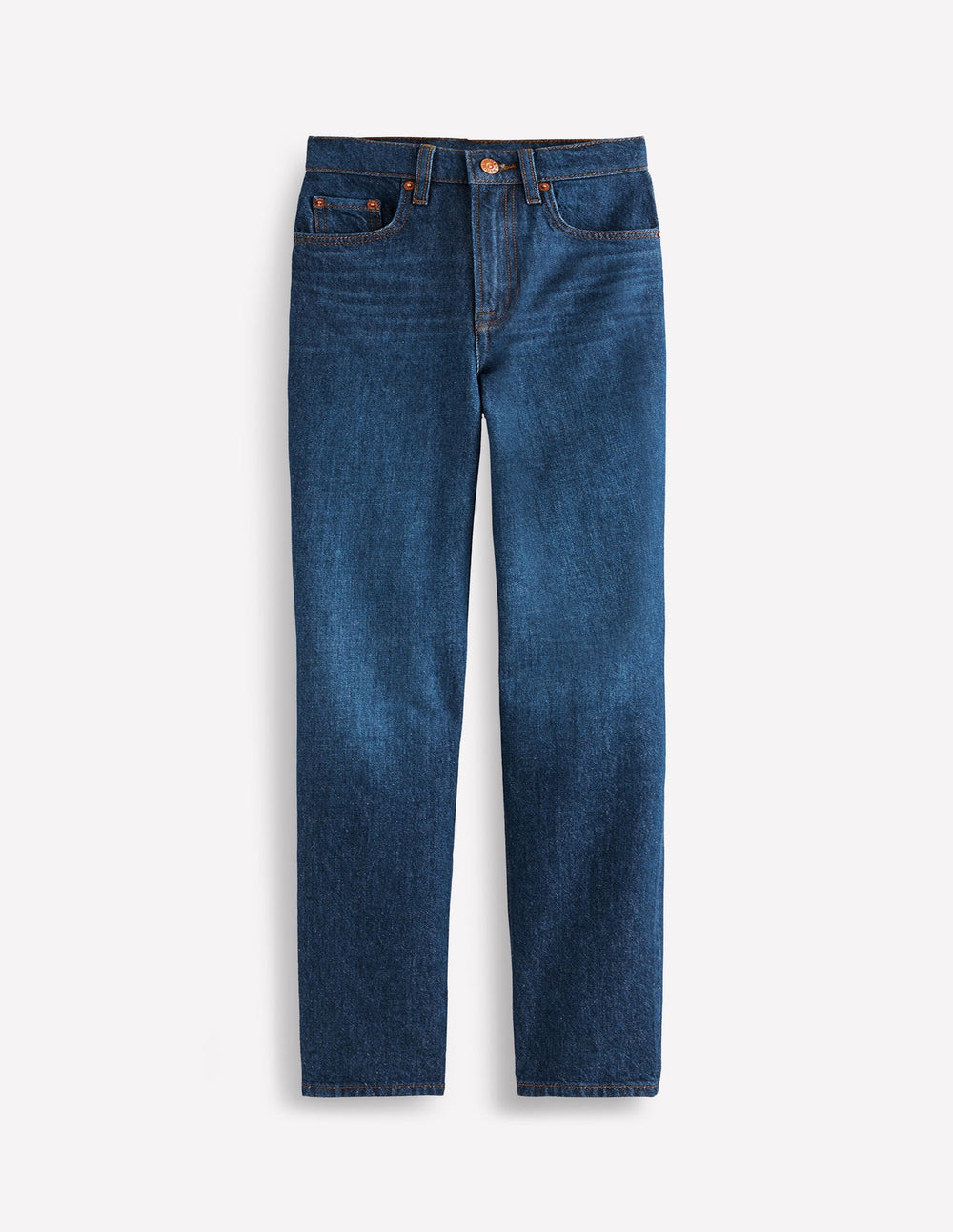 Boden High Rise Rigid Straight Jeans - Indigo Rinse
