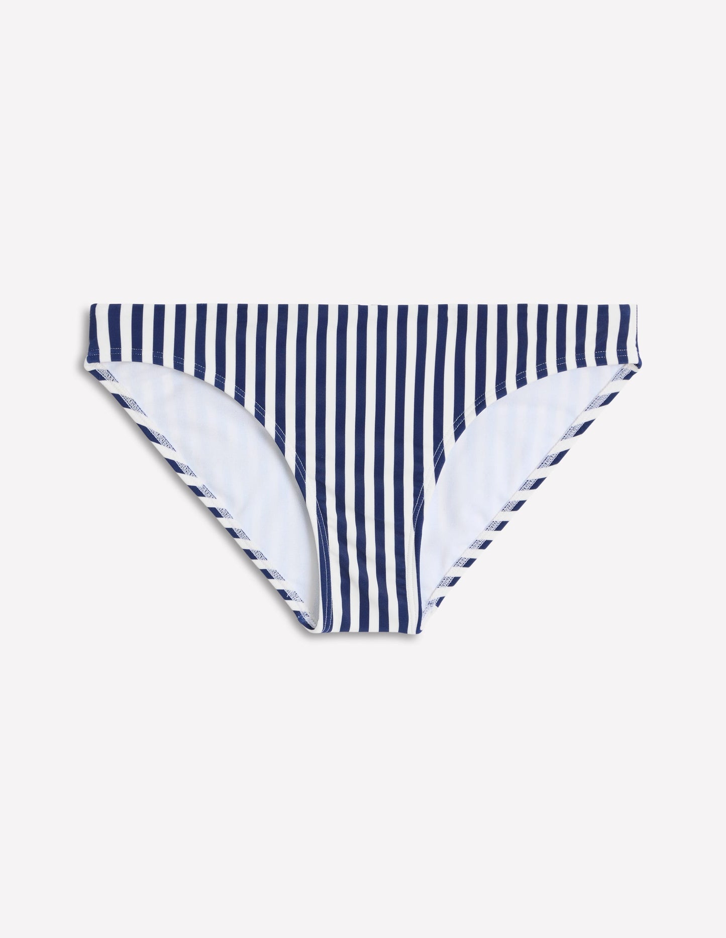 Boden Classic Bikini Bottoms - Fine Navy, Ivory Stripe