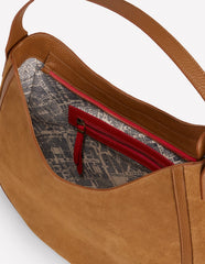 Boden Suede Hobo Bag - Tan