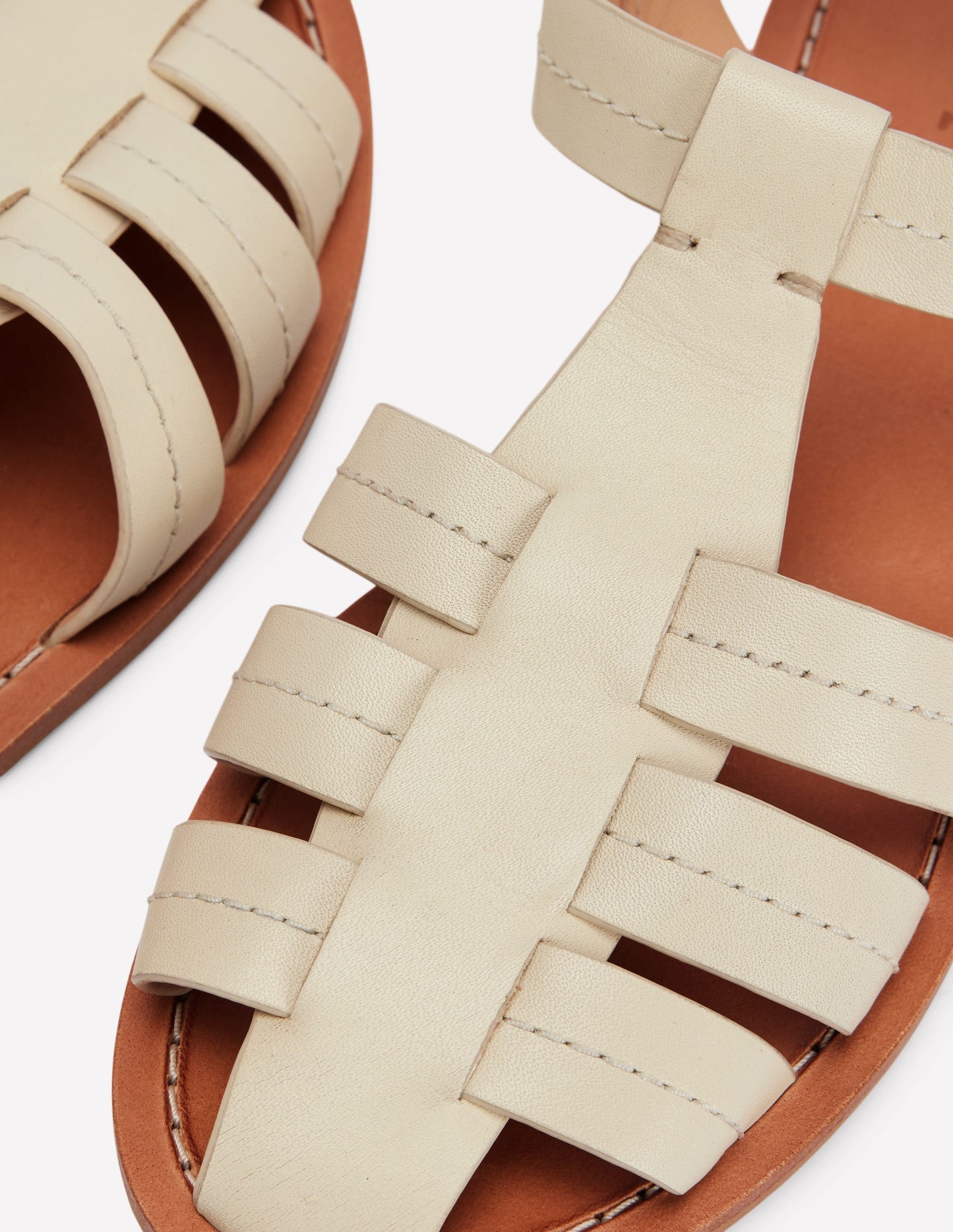Boden Fisherman Flat Sandals - Ecru