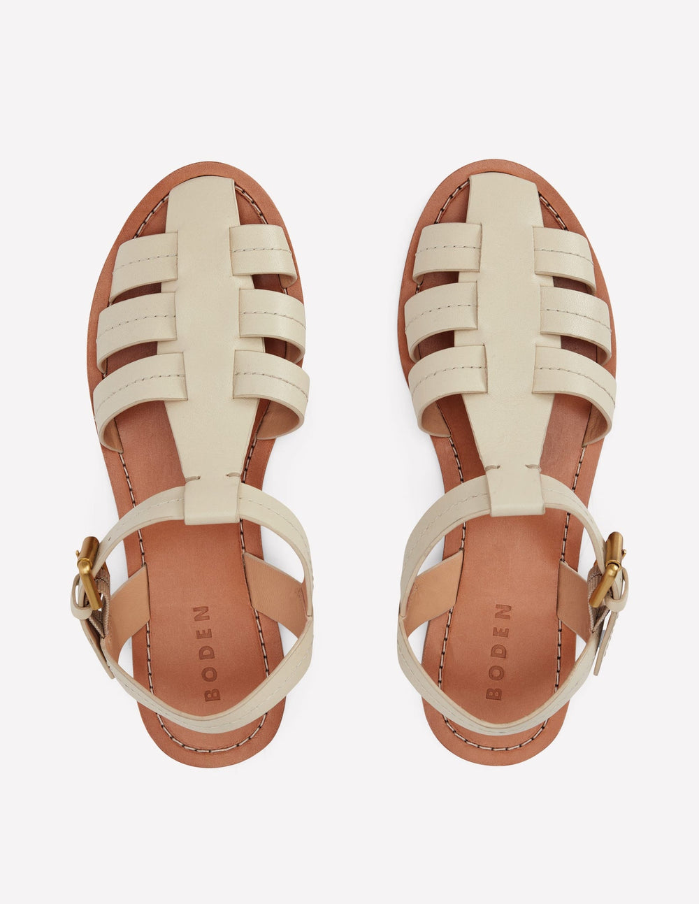 Boden Fisherman Flat Sandals - Ecru