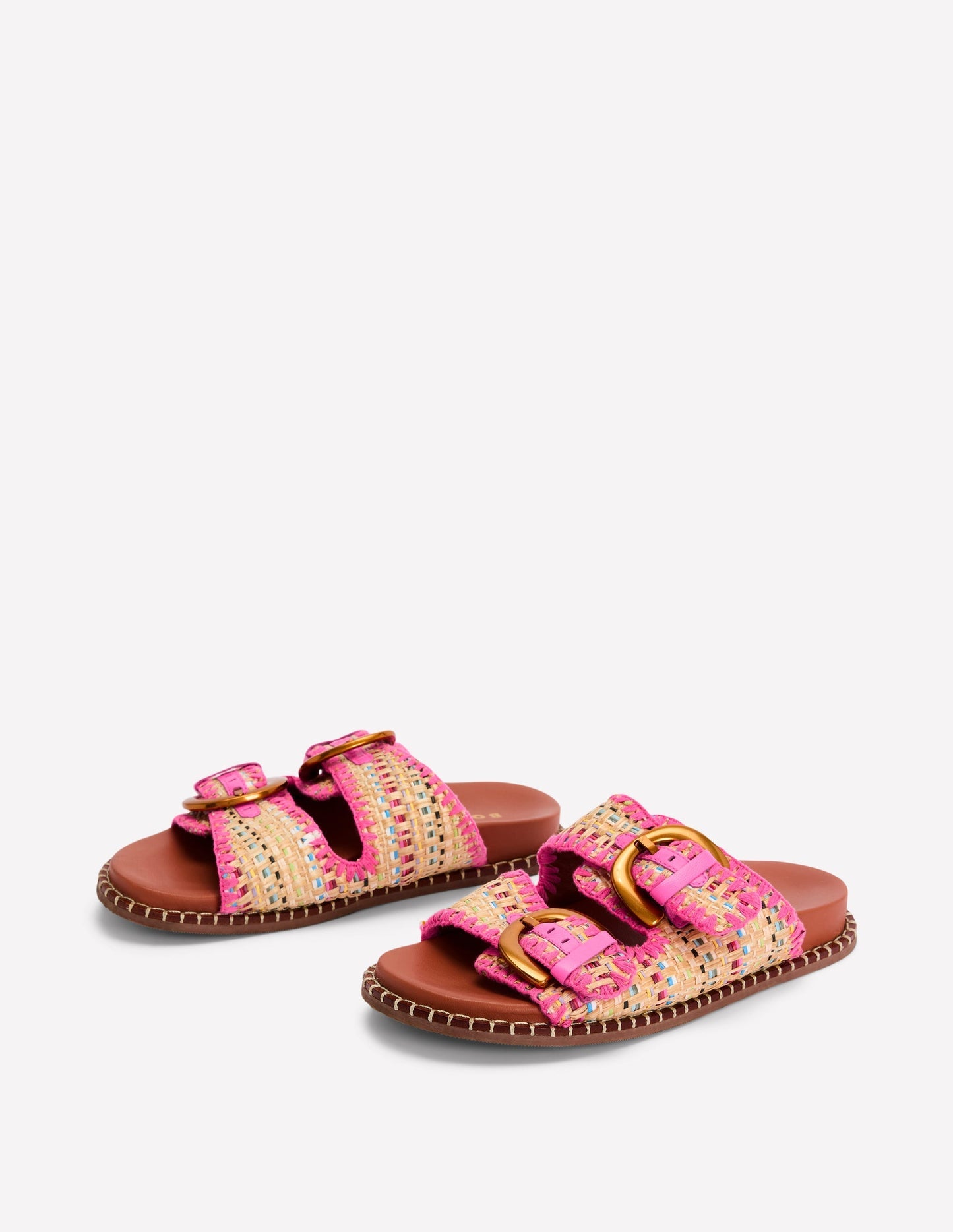 Boden Alberta Footbed Sandals - Natural/Multi