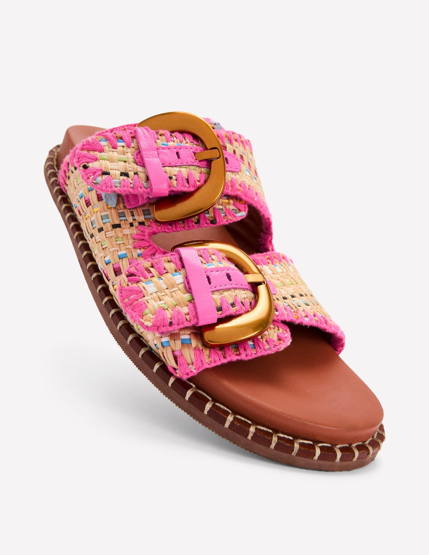 Boden Alberta Footbed Sandals - Natural/Multi