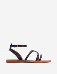 Boden Casual Flat Sandal - Navy