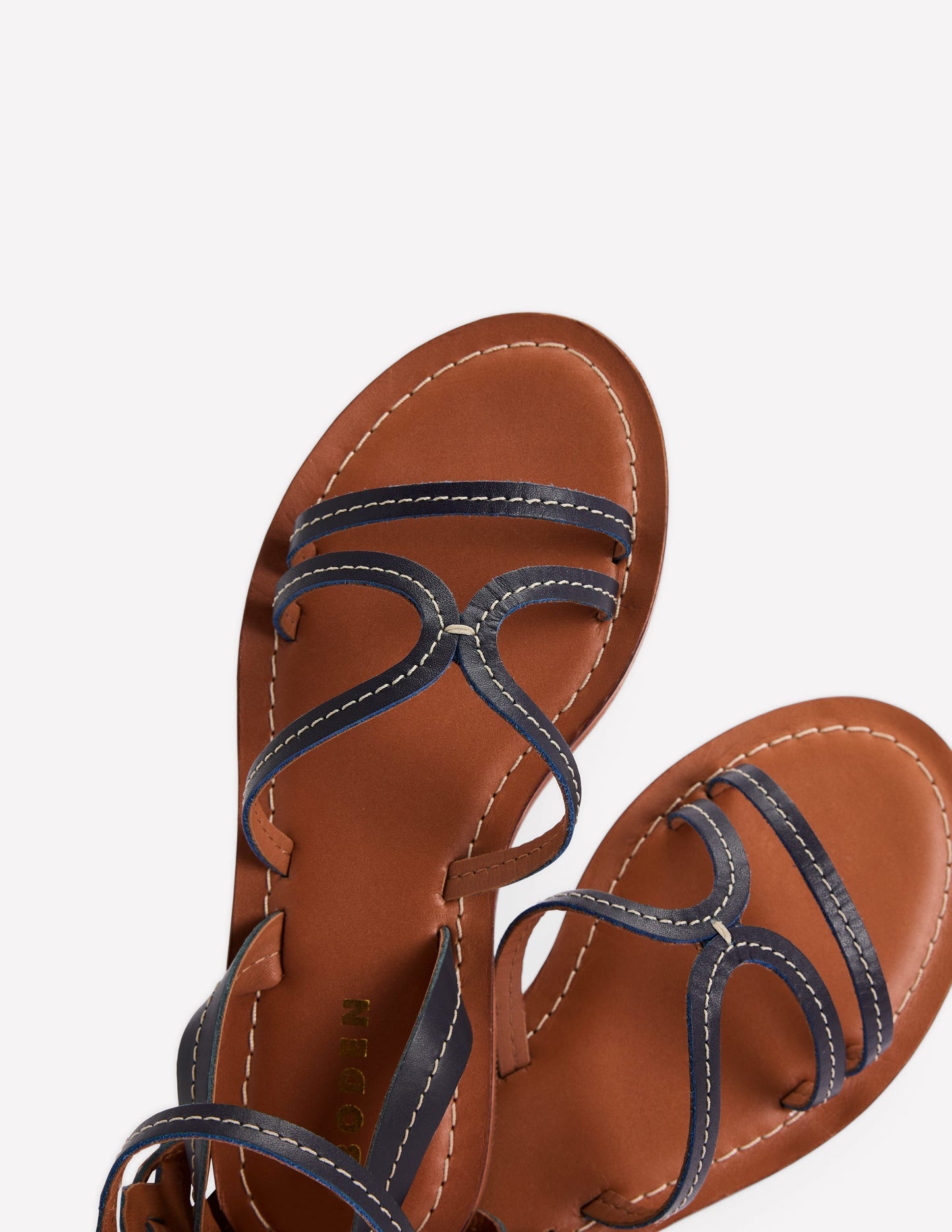 Boden Casual Flat Sandal - Navy