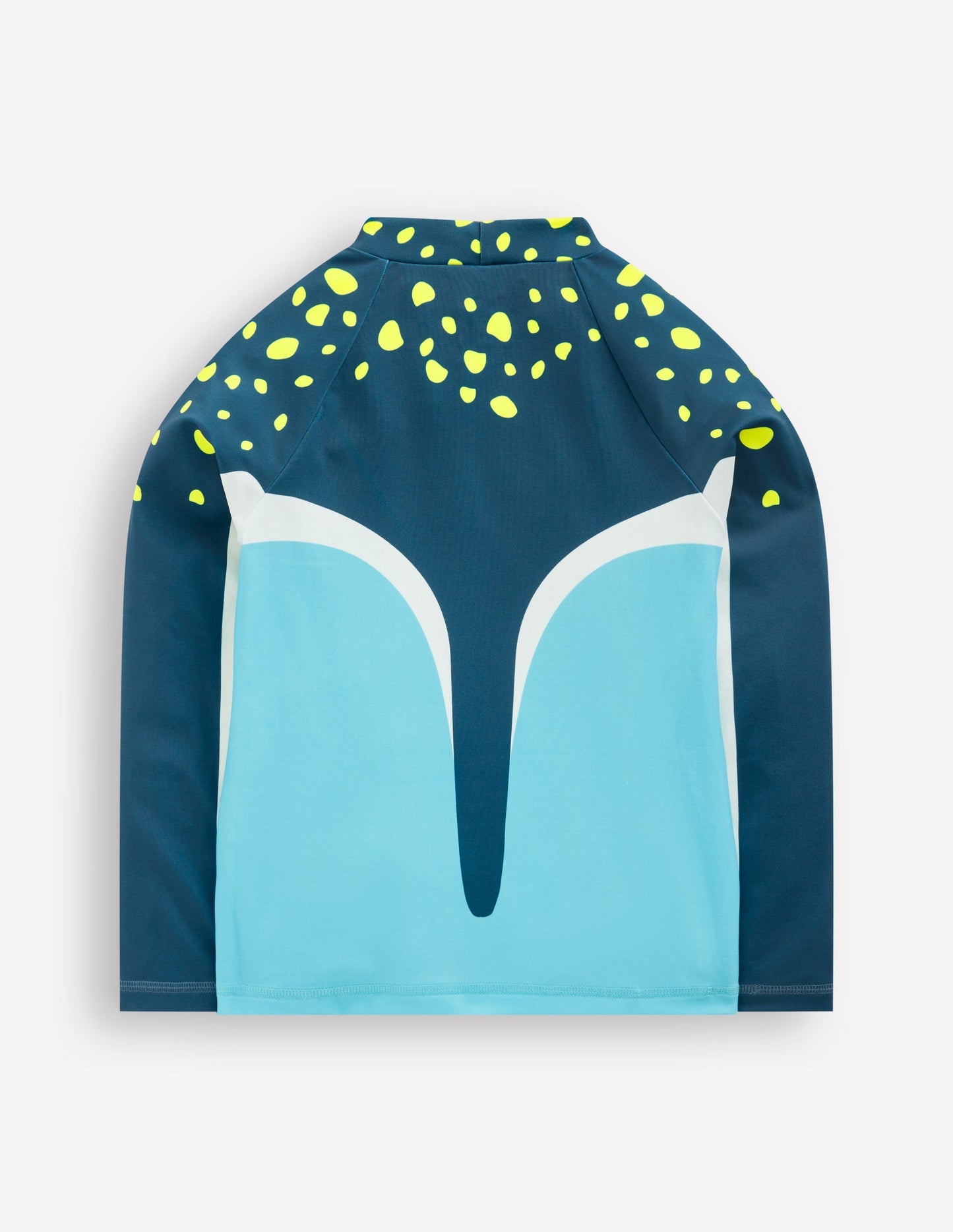 Boden Logo Rash Vest - Caribbean Blue Stingray