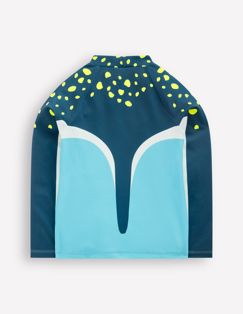 Boden Logo Rash Vest - Caribbean Blue Stingray
