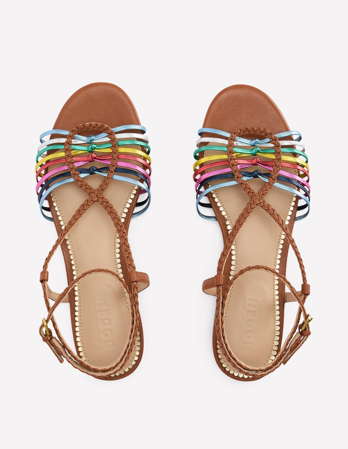 Boden Multi Strap Flat Sandal - Multi