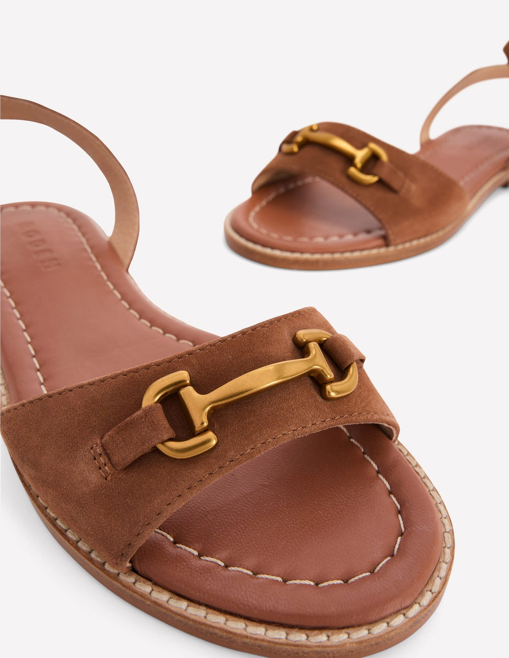 Boden Iris Snaffle Flat Sandals - Ginger Snap