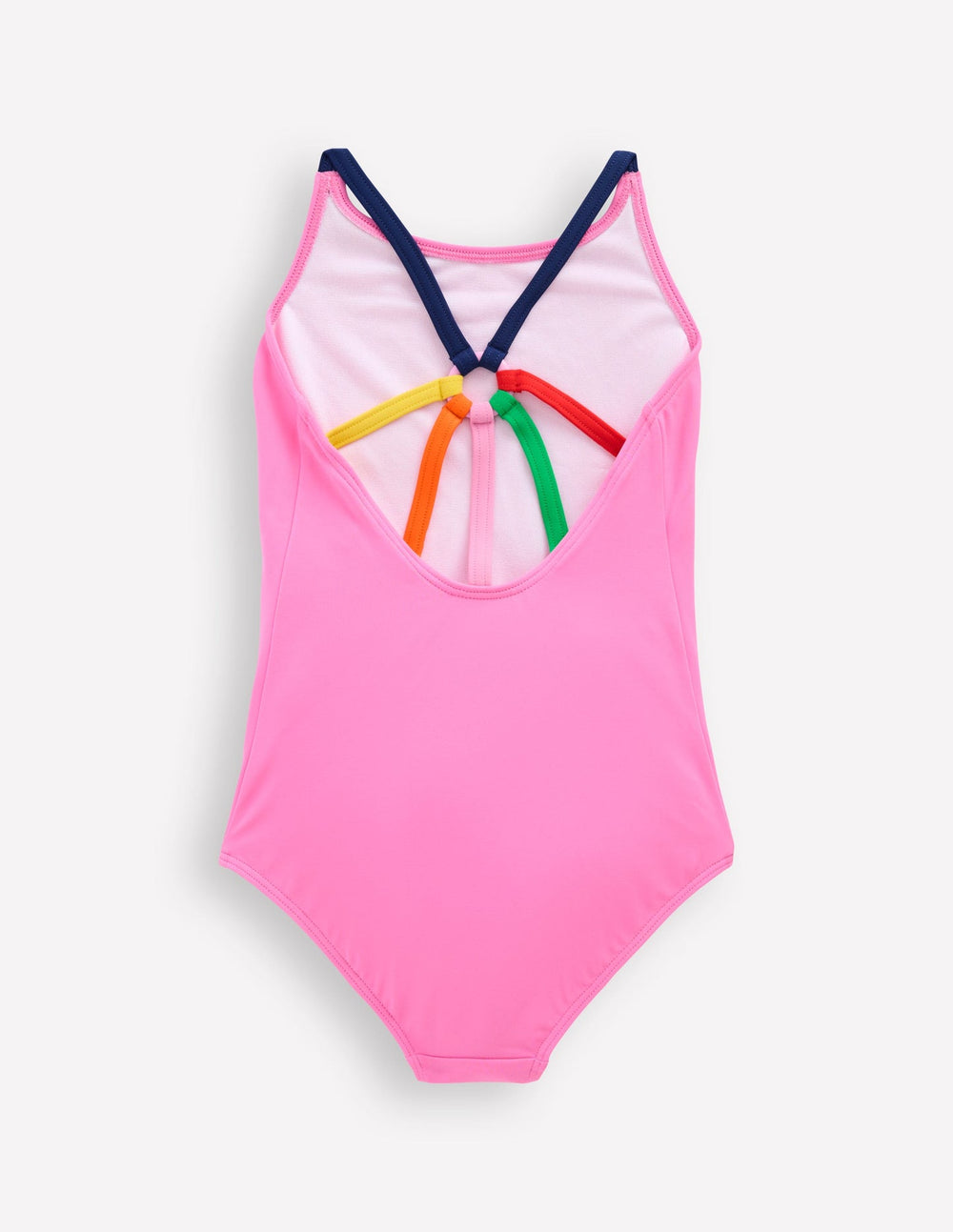 Boden Selena Rainbow Strap Swimsuit - Strawberry Milkshake