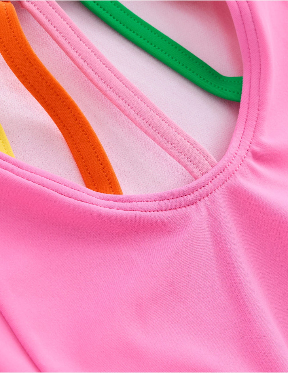Boden Selena Rainbow Strap Swimsuit - Strawberry Milkshake