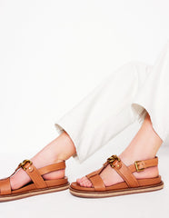 Boden Hardware Detail Footbed Sandal - Tan