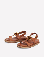 Boden Hardware Detail Footbed Sandal - Tan