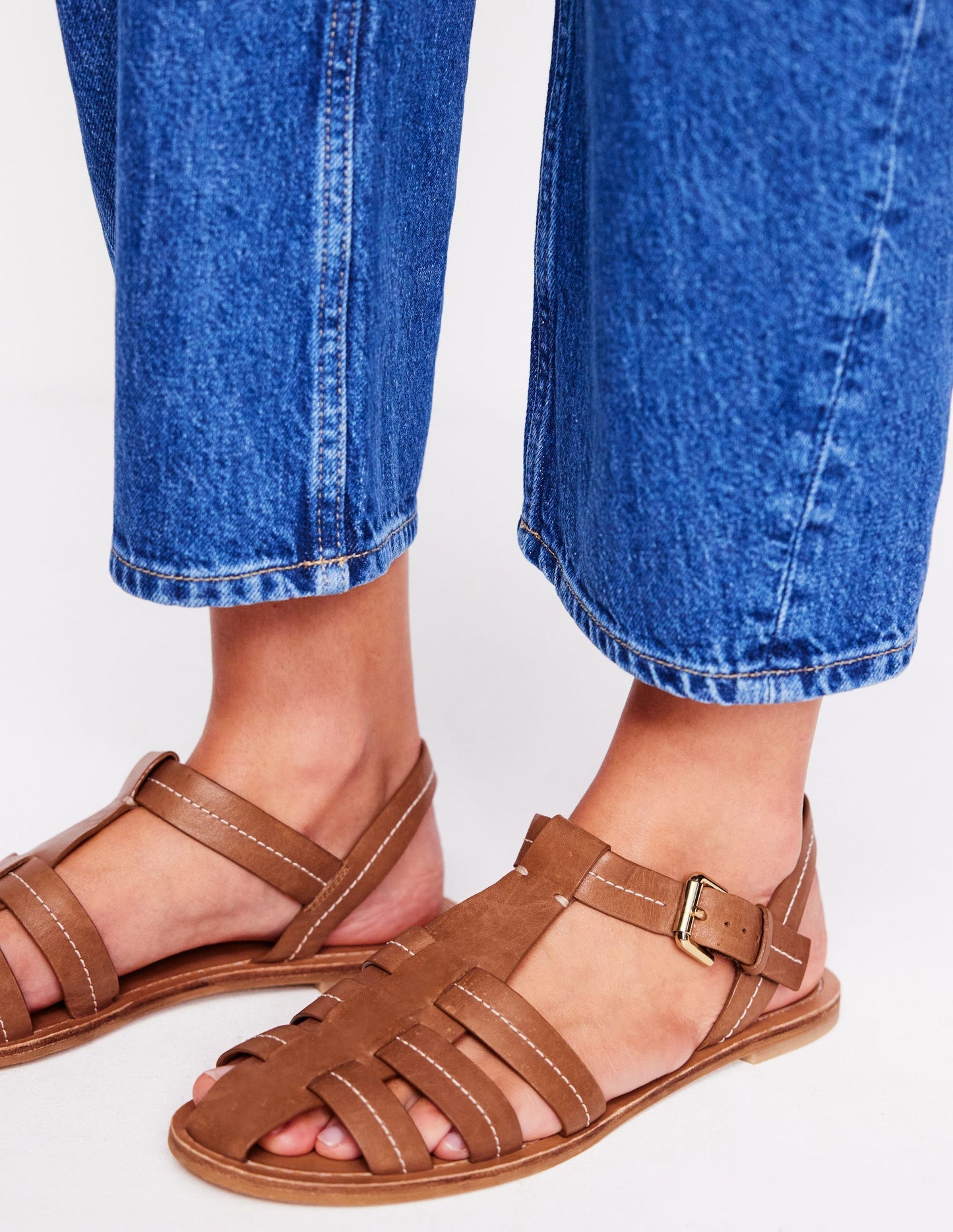 Boden Fisherman Flat Sandals - Tan