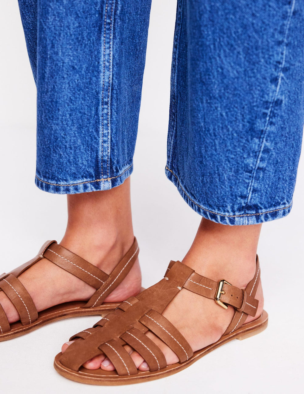 Boden Fisherman Flat Sandals - Tan