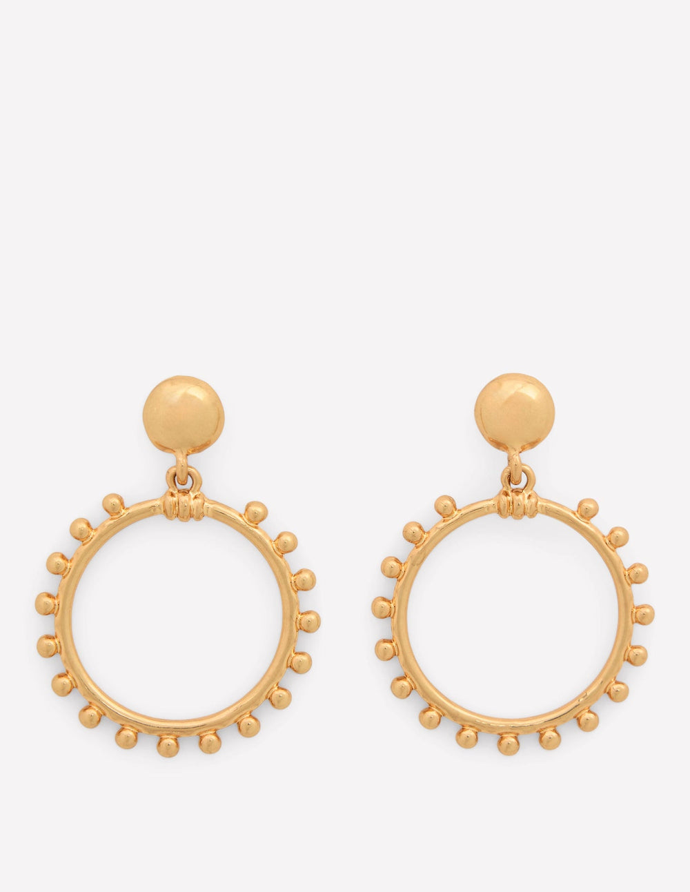 Boden Circle Ring Earrings - Gold