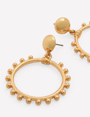 Boden Circle Ring Earrings - Gold