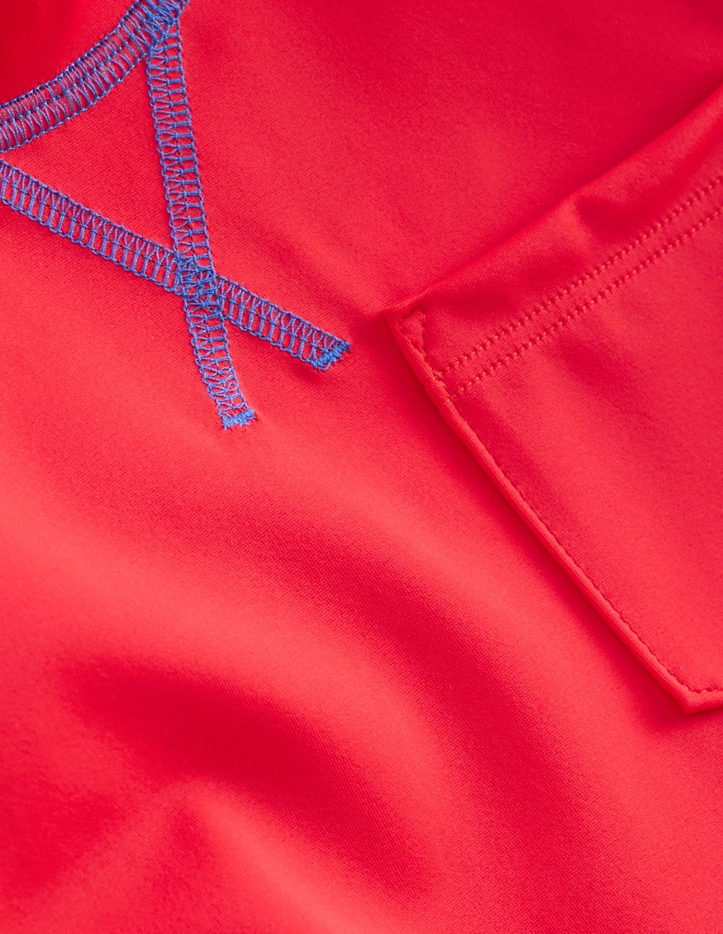 Boden Short Sleeve Rash Vest - Poppy Red