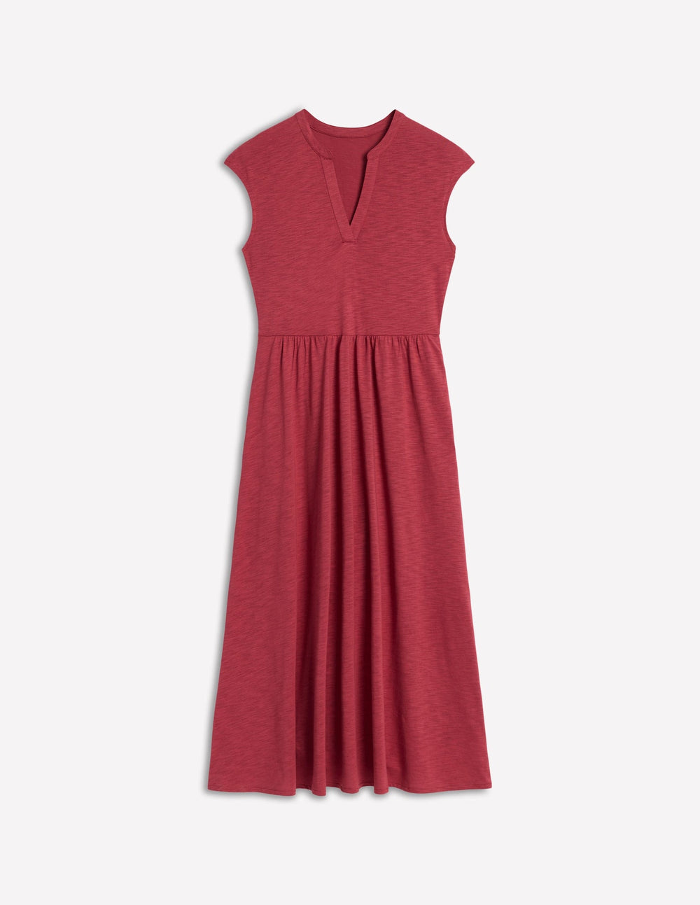 Boden Chloe Jersey Midi Dress - Terracotta Red