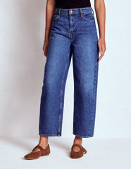 Boden Barrel Leg Jeans - Mid Vintage