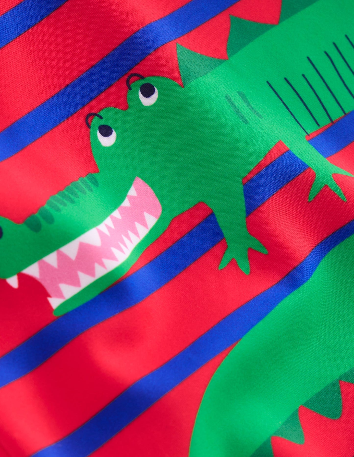 Boden Fun Rash Vest Set - Gallery Blue/Poppy Red Croc