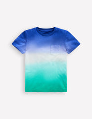 Boden Tie Dye T-shirt - Bright Blue /Aquamarine Blue