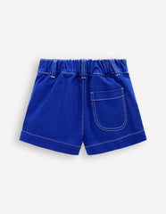 Boden Patch Pocket Shorts - Bright Blue