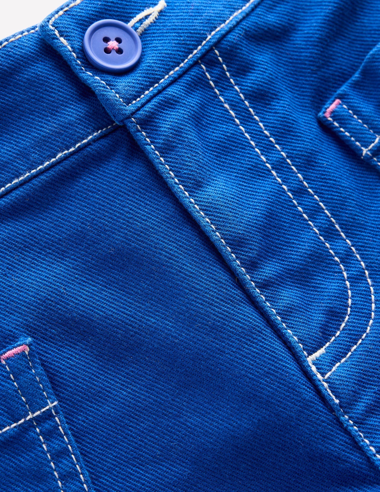 Boden Patch Pocket Shorts - Bright Blue