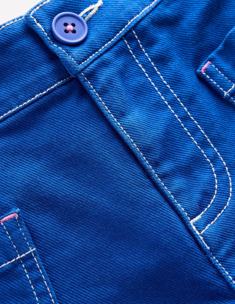 Boden Patch Pocket Shorts - Bright Blue