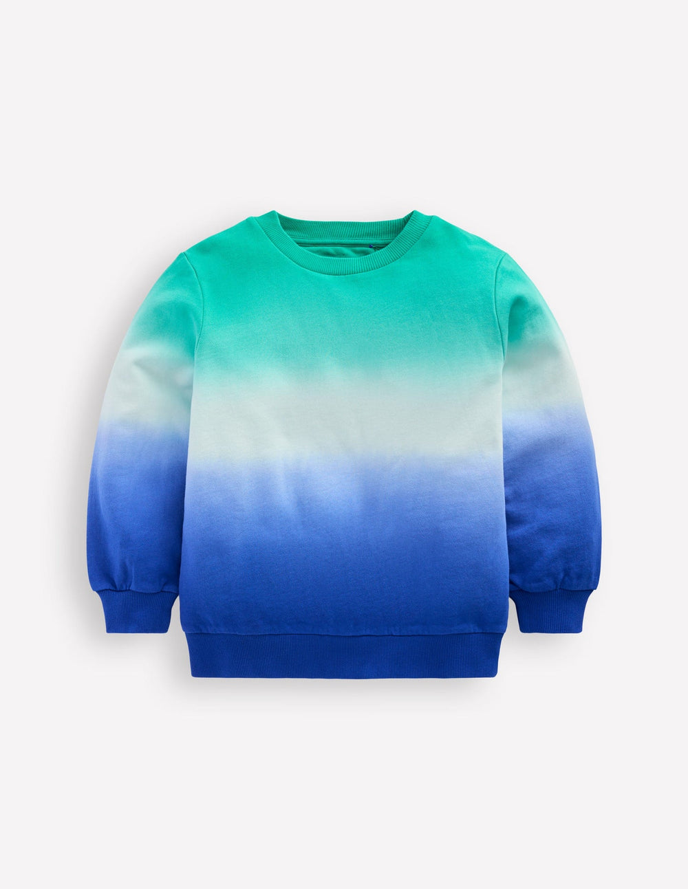 Boden Tie Dye Sweatshirt - Bright Blue/ Aquamarine Blue