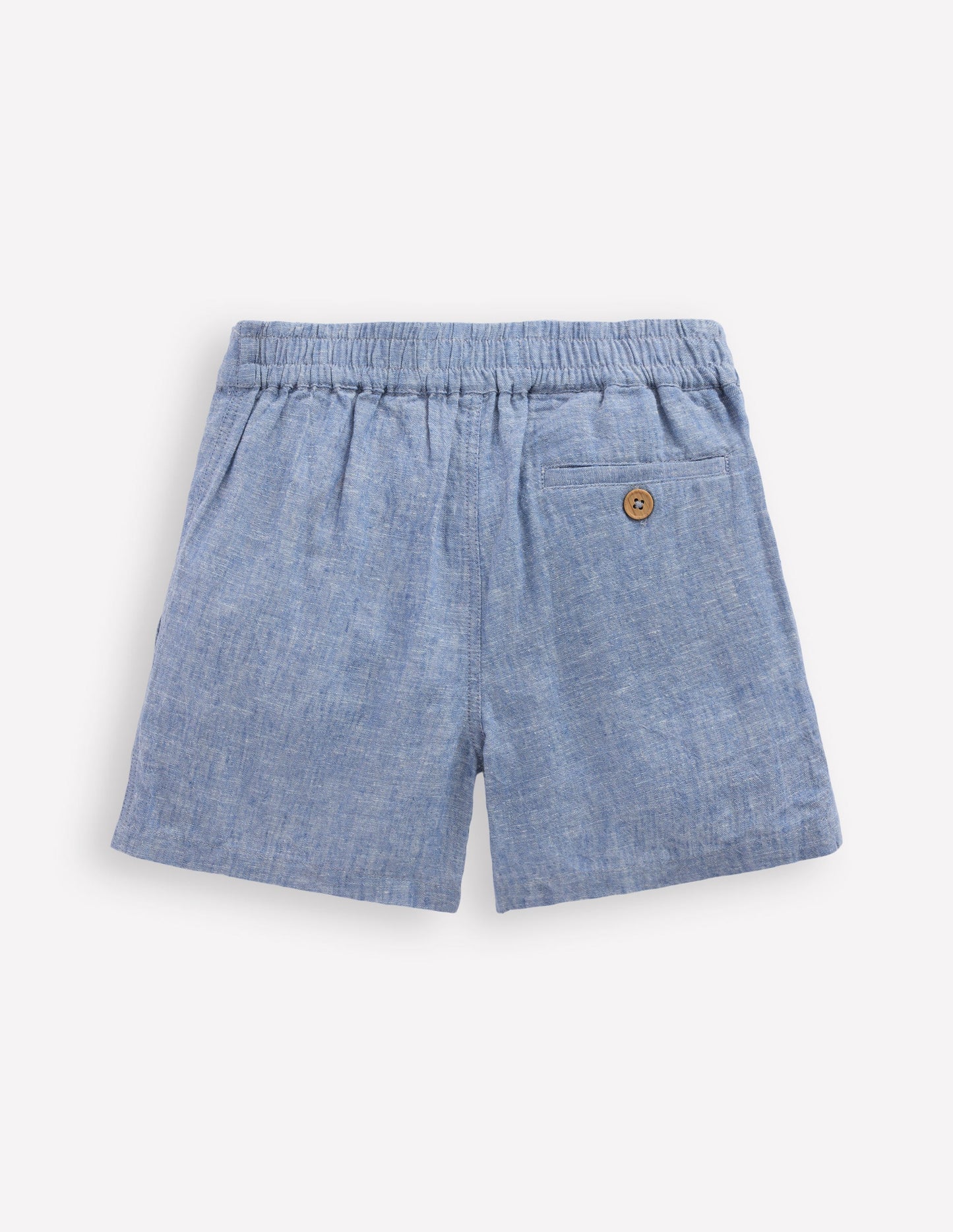 Boden Cotton Linen Shorts - Chambray