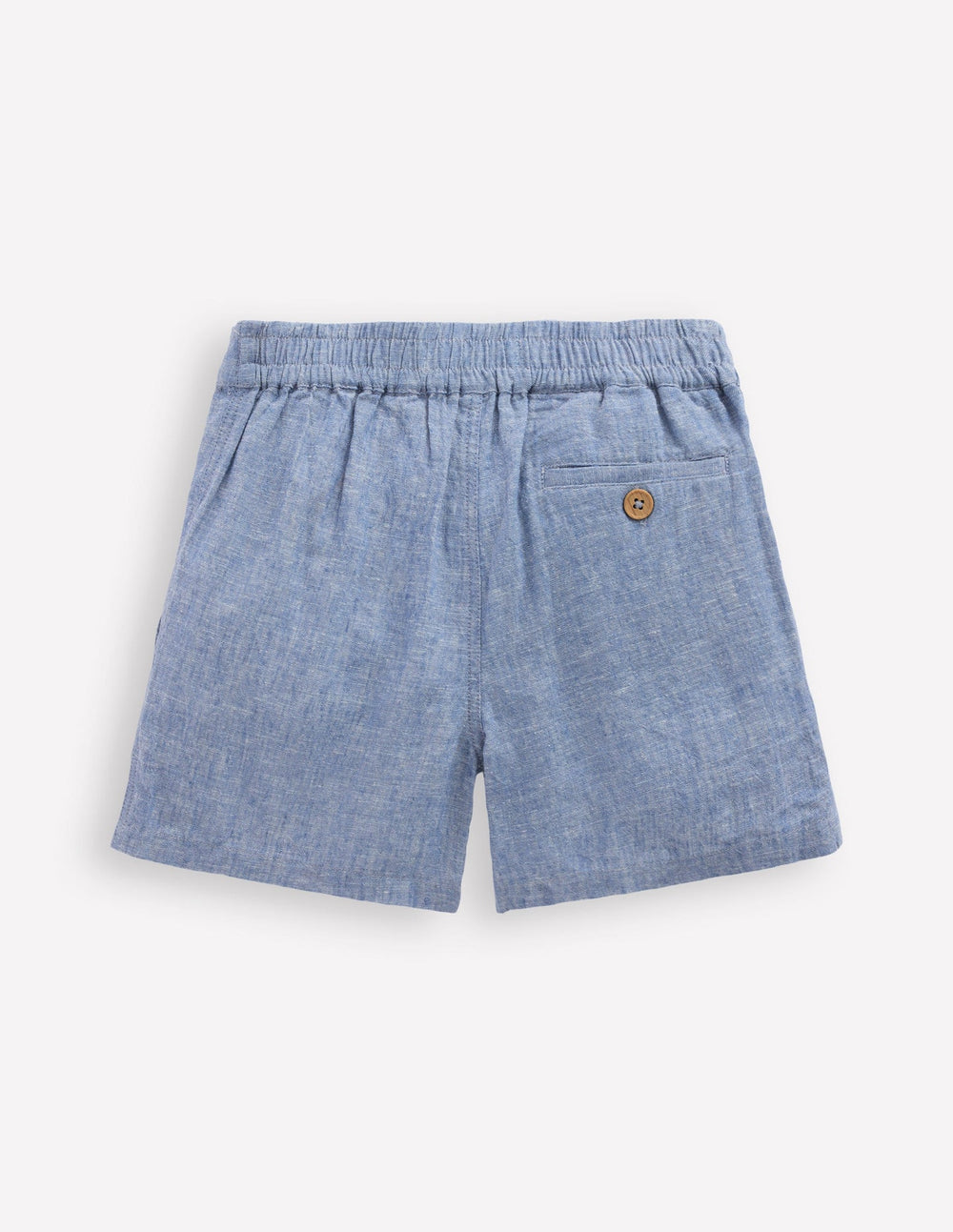 Boden Cotton Linen Shorts - Chambray