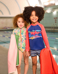 Boden Logo Rash Vest - Riso Shark