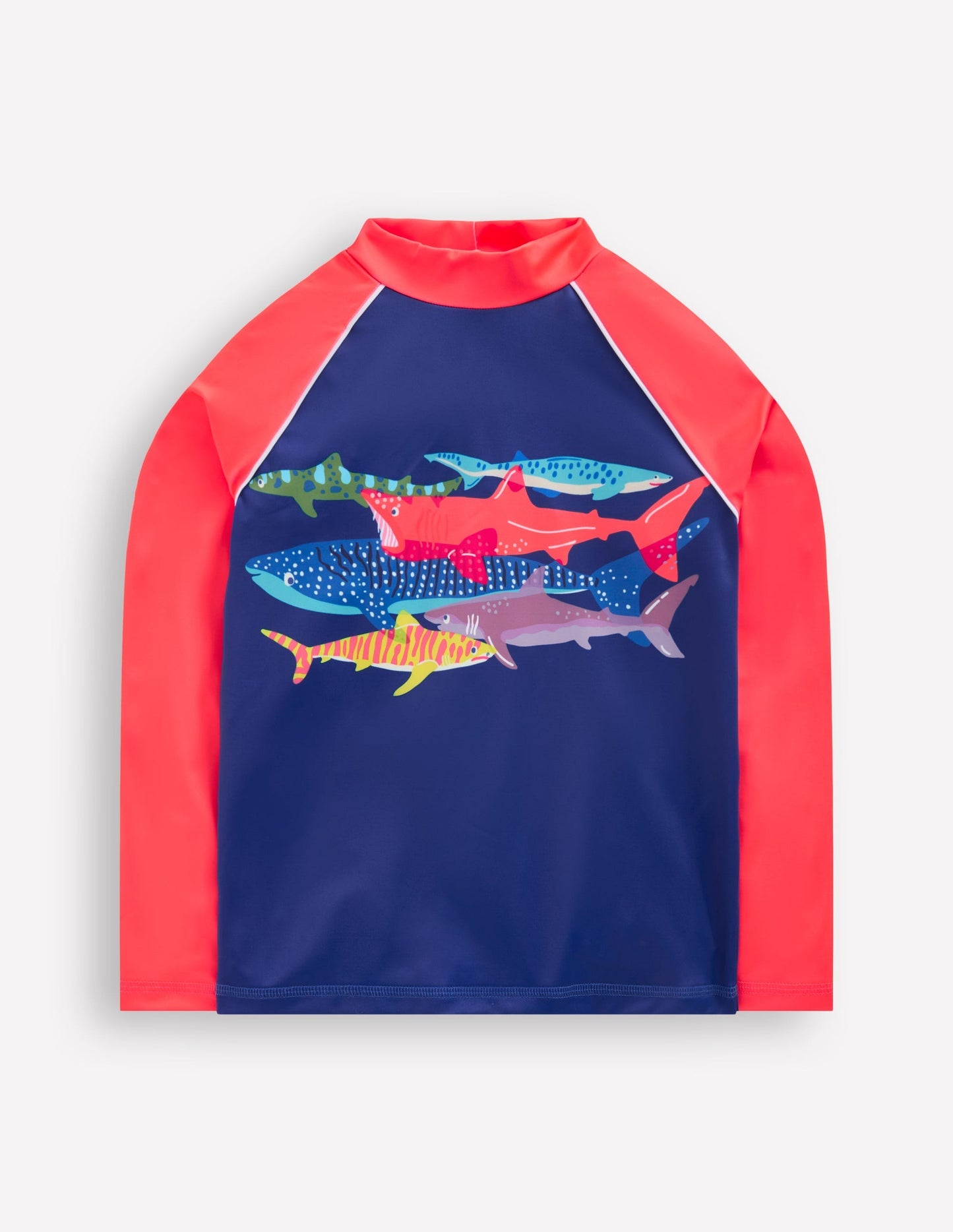 Boden Logo Rash Vest - Riso Shark