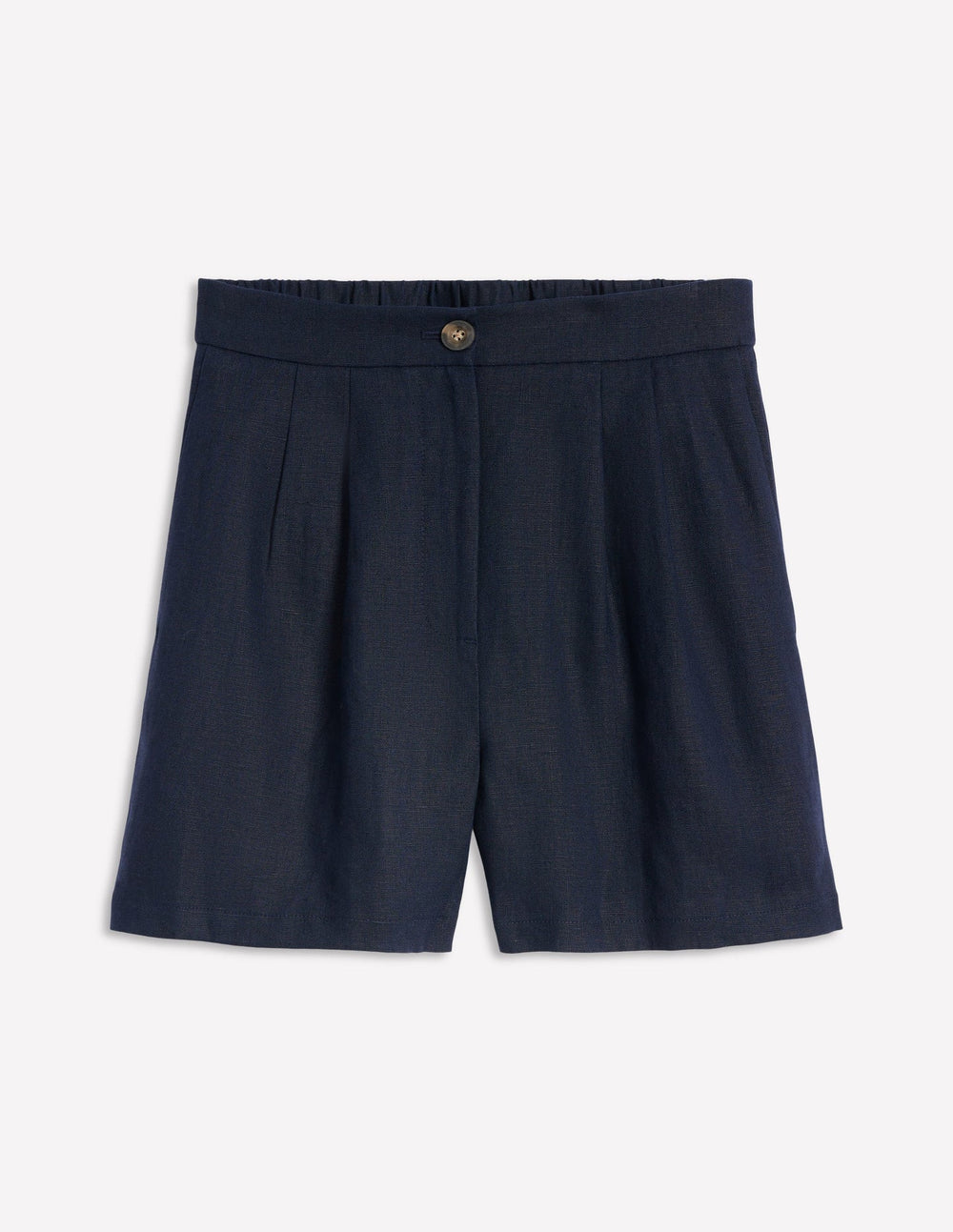 Boden Dulwich Linen Shorts - Navy