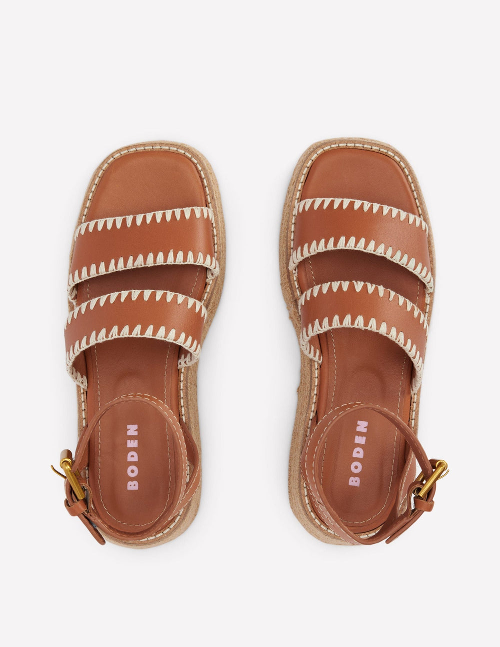 Boden Chunky Flatform Sandals - Tan
