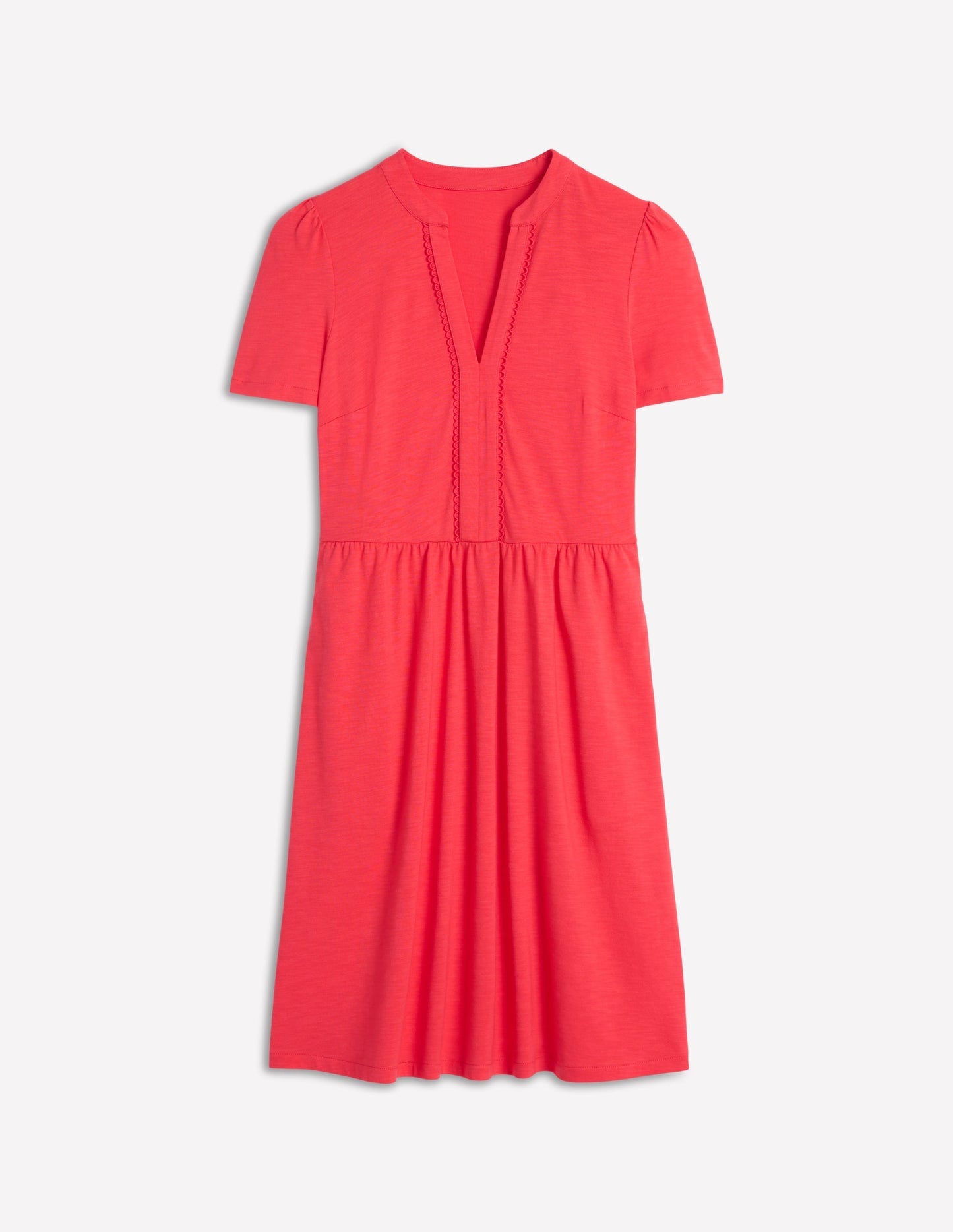 Boden Naomi Short Sleeve Dress - Strawberry Tart Red