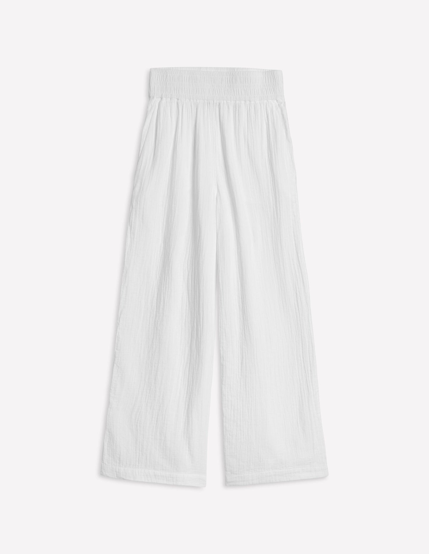 Boden Cropped Double Cloth Pants - White