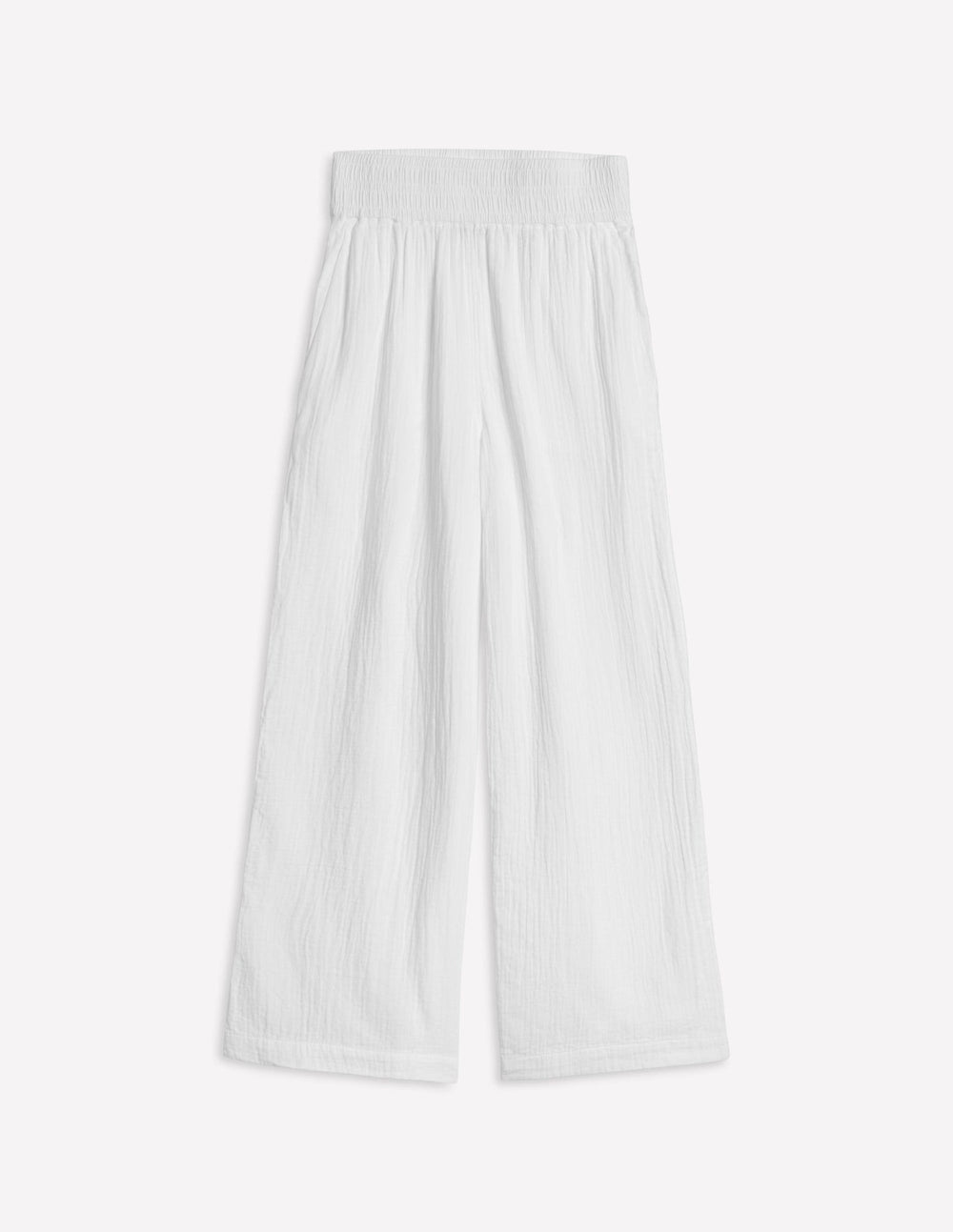 Boden Cropped Double Cloth Pants - White