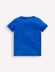 Boden Glow Superstitch T-shirt - Gallery Blue Turtle