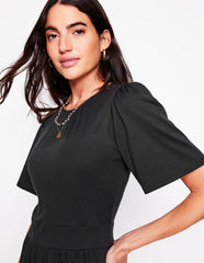 Boden Louisa Short Jersey Dress - Black